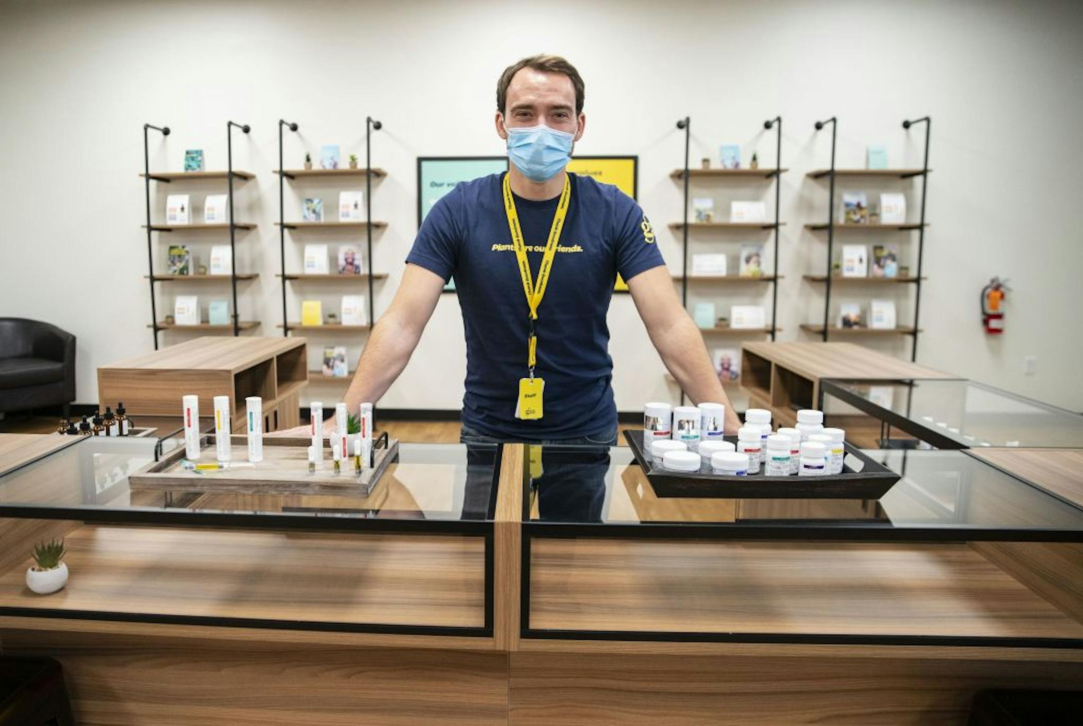Teagen Warrick, doctor of pharmacy at Green Goods in Hermantown, staffs the cannabis dispensary. The new site saves Duluthians a 70-mile drive to Hibbing.