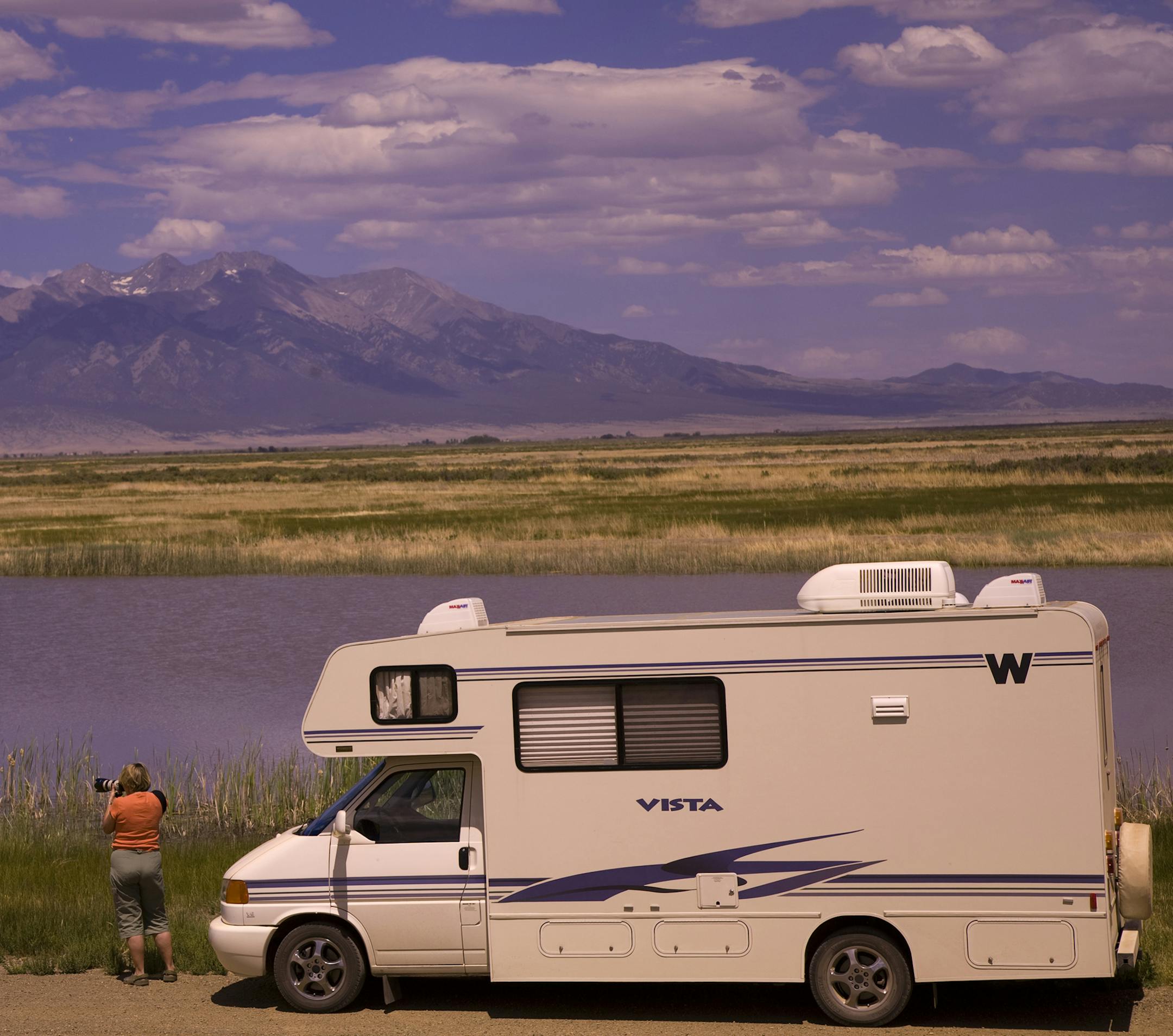 Vehicles, including RVs, can follow a loop tour through Alamosa National Wildlife Refuge, which includes thousand of acres of wetlands along the Rio Grande River that are ideal for viewing waterfowl and other avian speicies. (Dave G. Houser/TNS)