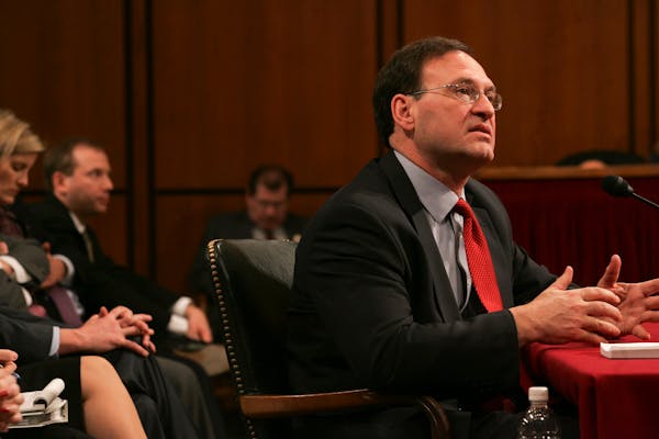 Samuel Alito at his Senate confirmation hearing for his nomination to the Supreme Court in 2006.