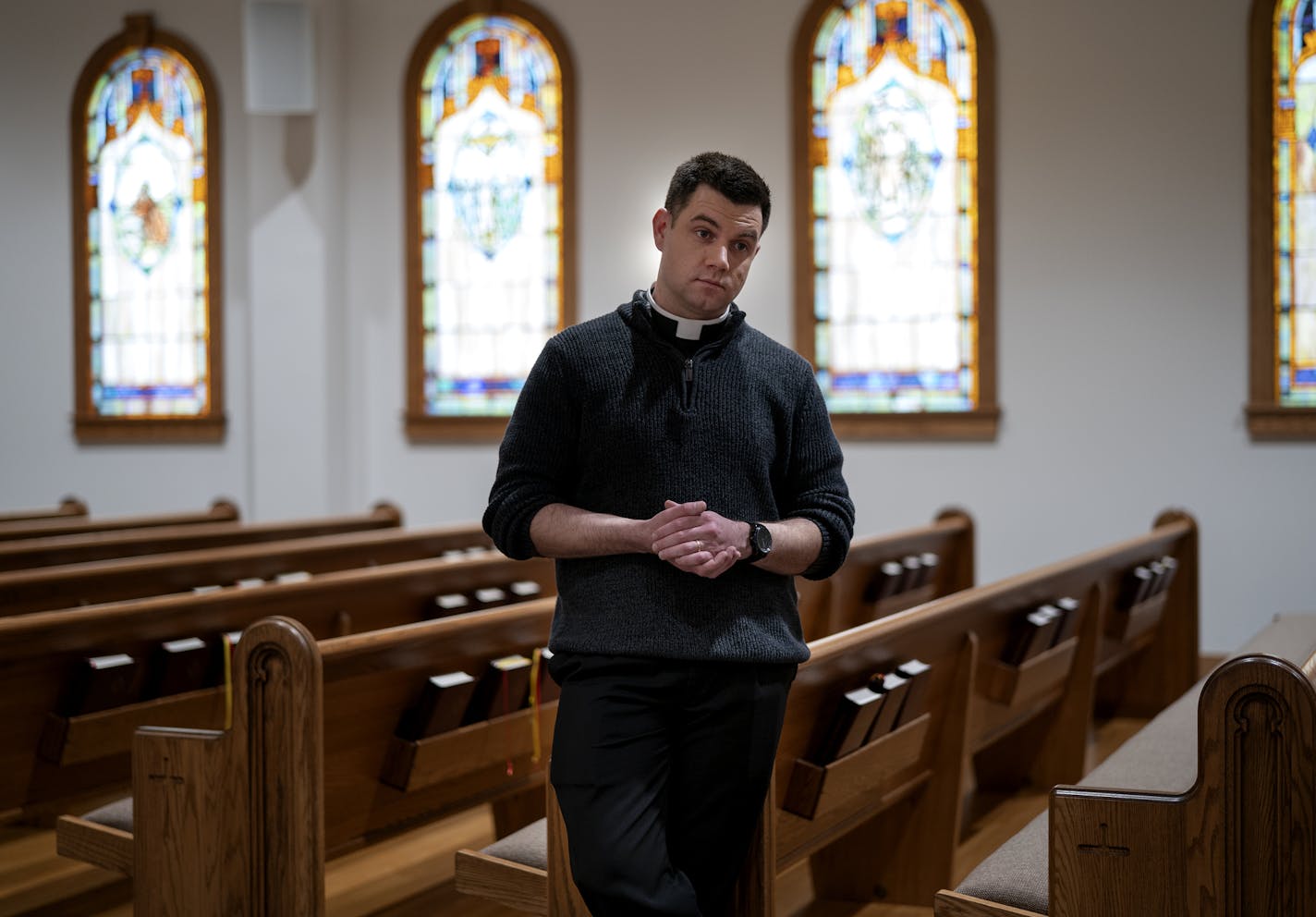 The Rev. John Henry III, pastor at St. James Lutheran Church in Northrop, Minn., says nine parishioners have tested positive for the virus.