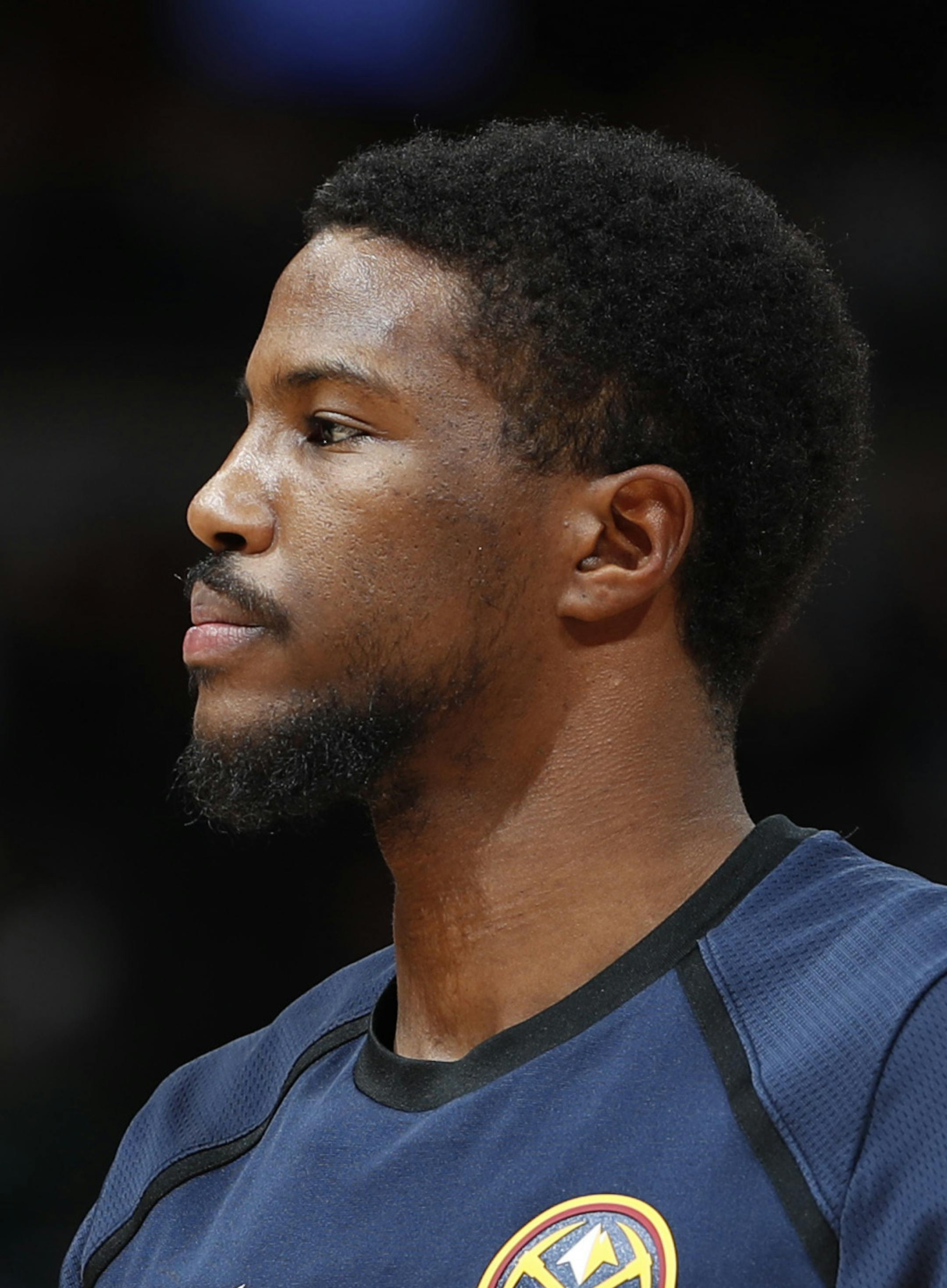 Denver Nuggets guard Malik Beasley (25) in the first half of an NBA basketball game Thursday, Jan. 17, 2019, in Denver. (AP Photo/David Zalubowski)