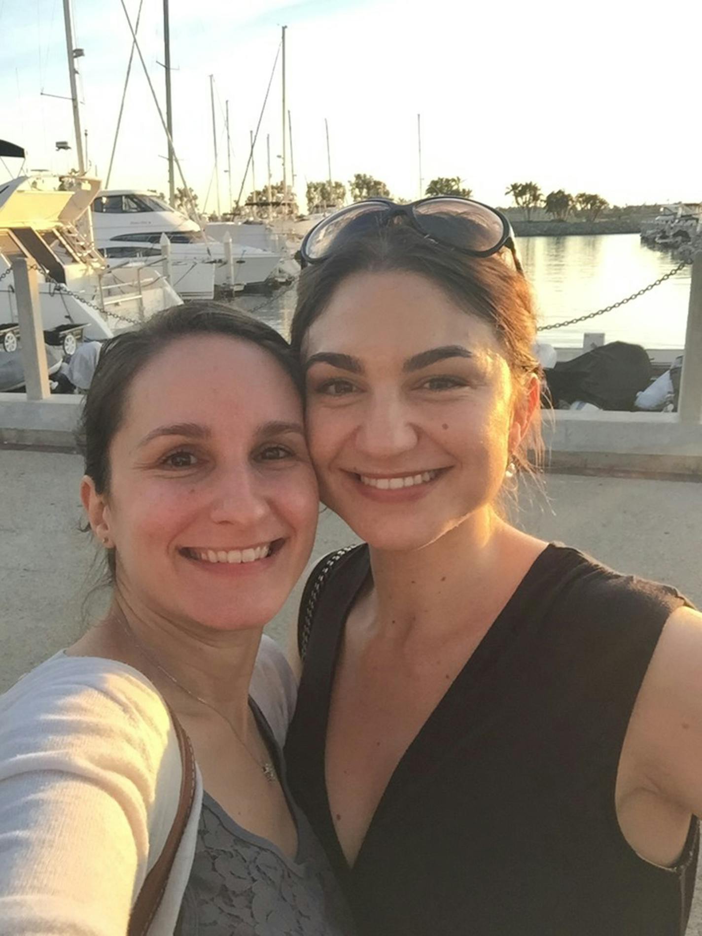 Sisters Vanja, left, and Ayda Zugay, who fled the former Yugoslavia and found a new life in the United States.