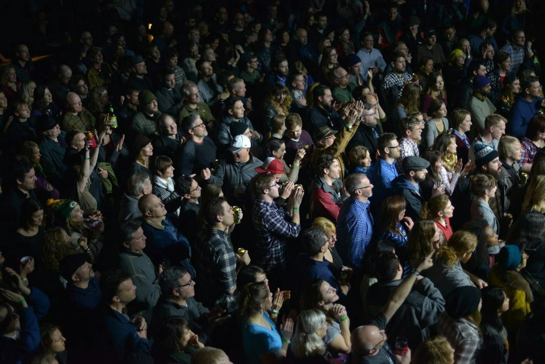 A packed house turns out for Gospel Machines performance Saturday night during the second half of the Current's eleventh birthday bash at First Avenue's main room.
