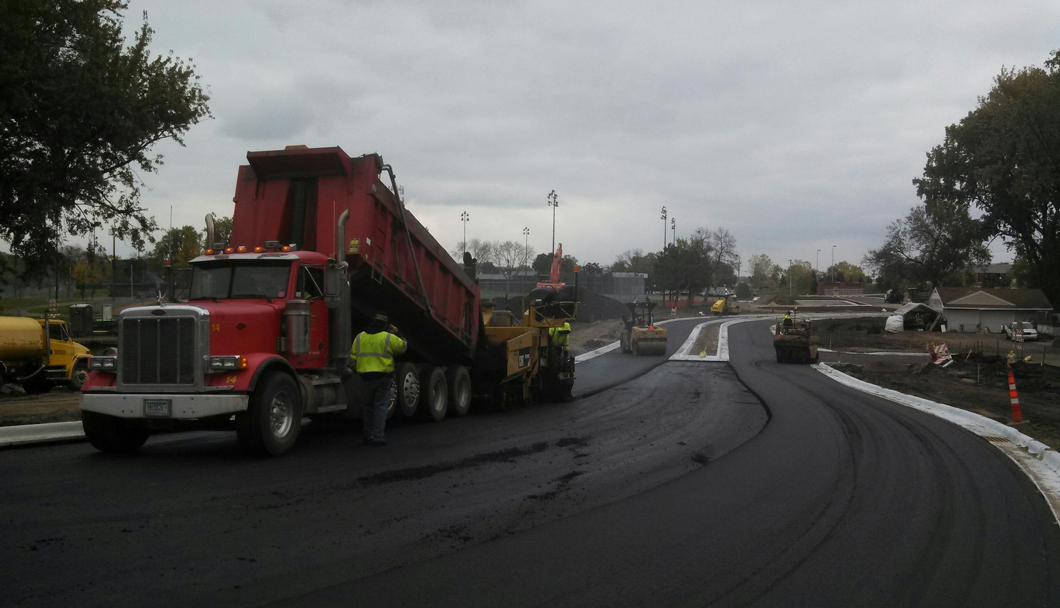 The northern leg of Richfield Parkway opened this month and is expected to carry 2,500 cars a day. Credit: Doug Olson