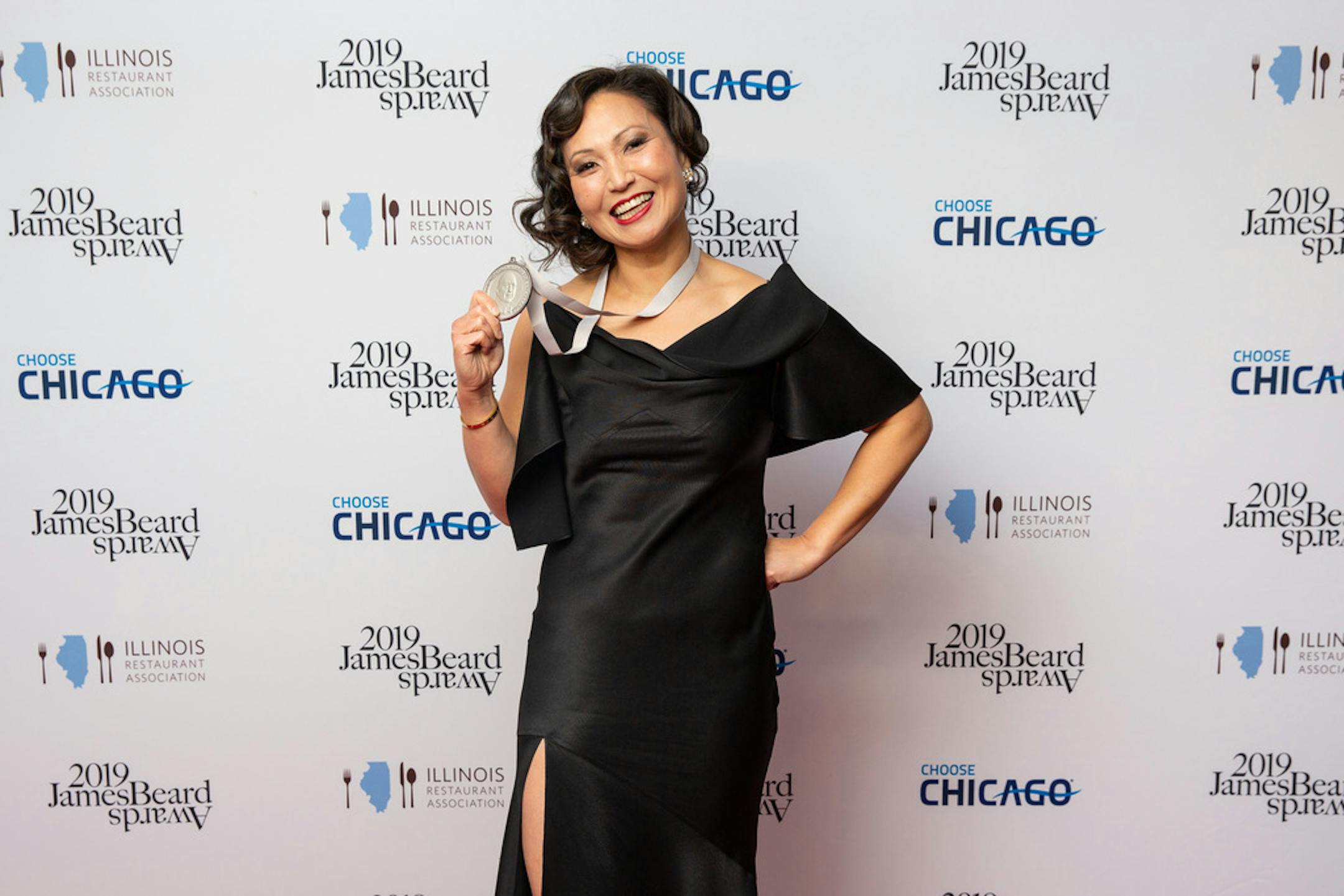 Ann Kim with her James Beard Award. Galdones Photography for The James Beard Foundation ORG XMIT: MIN1905081431207383