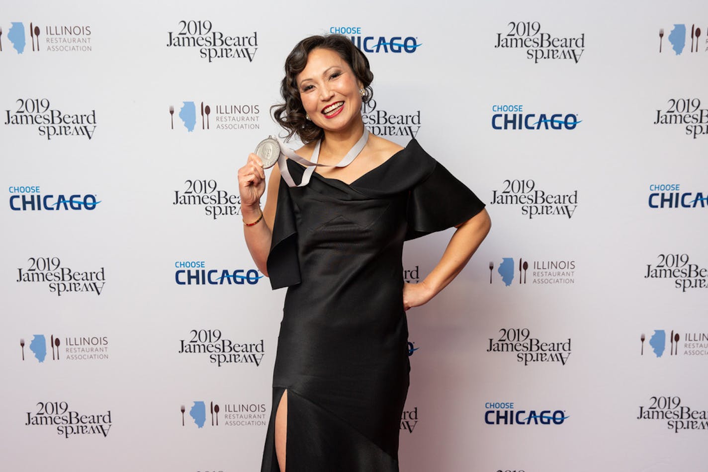 Ann Kim with her James Beard Award. Galdones Photography for The James Beard Foundation ORG XMIT: MIN1905081431207383