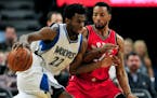 Wolves forward Andrew Wiggins had 31 points and six assists against Toronto on Wednesday night, including the pass that led to the game-winning shot b