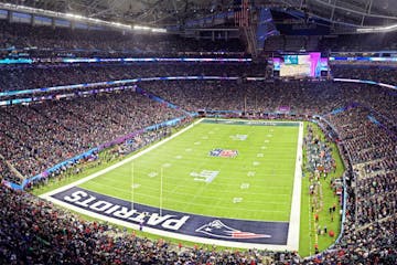 Super Bowl LII panorama looking east