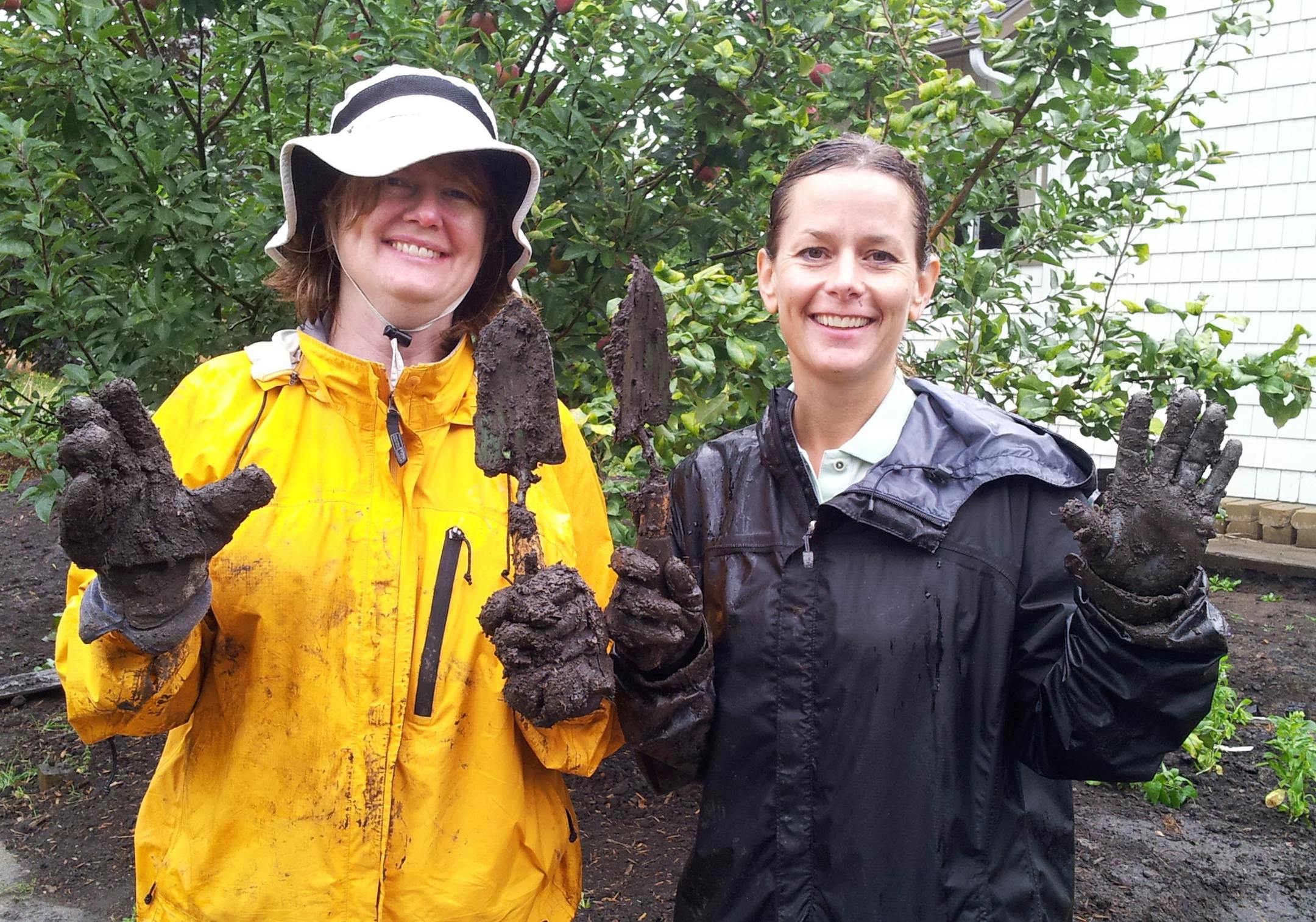 Submitted photo: Water stewards Susan Tincher, left, and Erika Spande.