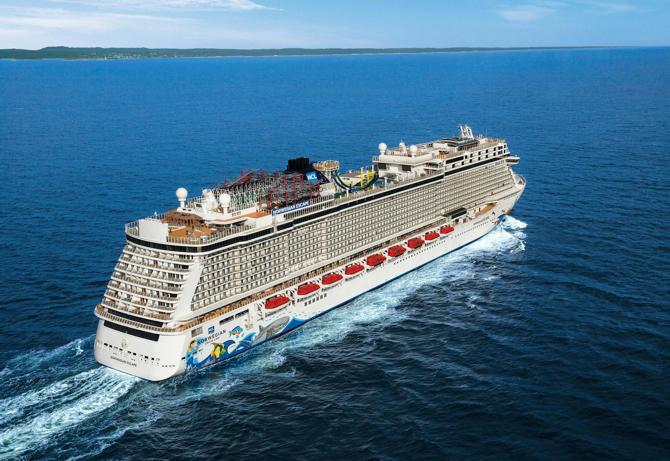 Norwegian Escape is shown during sea trials along the coast of Norway. (Michel Verdure) ORG XMIT: 1176400