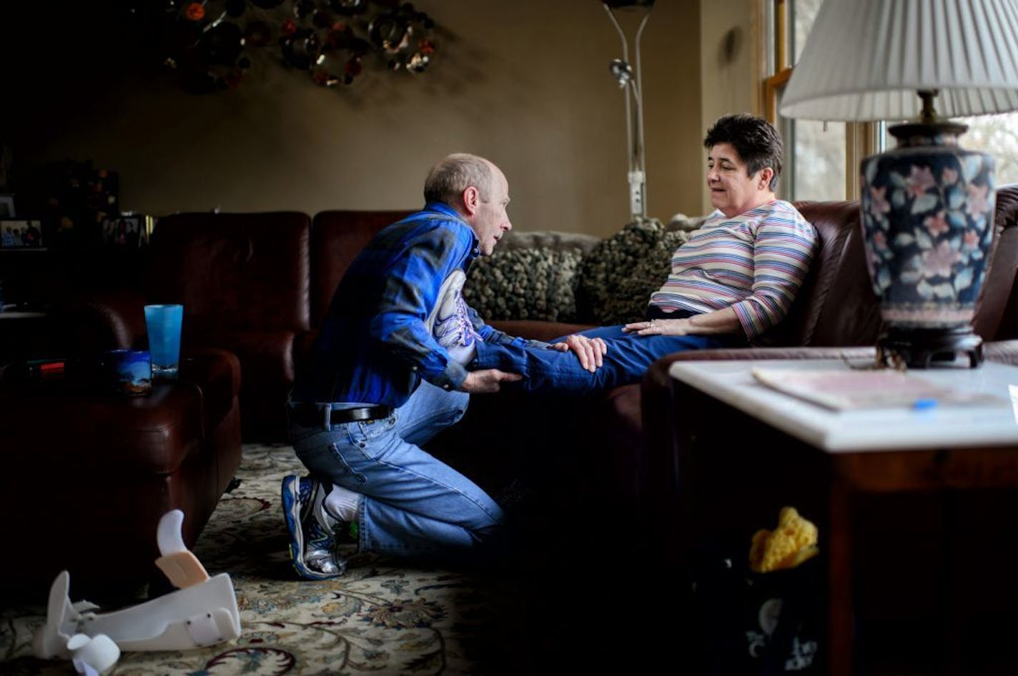 Linda Griffiths of Golden Valley, seen in 2015 with her husband, Jim, supported Minnesota's right-to-try law because she wanted to try an experimental drug to slow the progress of her ALS.