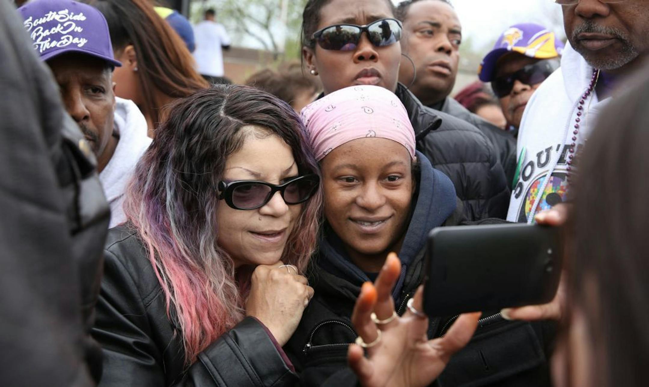 Prince�s sister, Tyka Nelson (left) greeted fans.