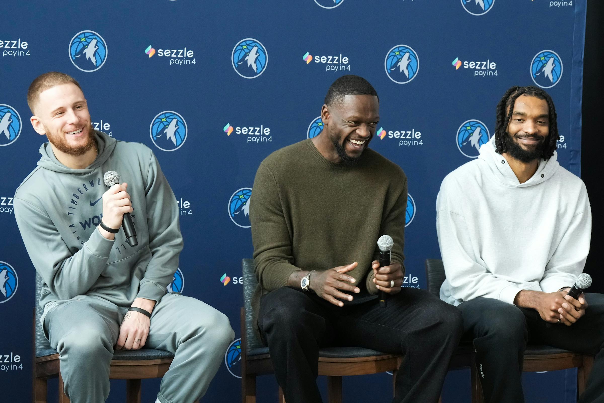 New Timberwolves Julius Randle, Donte DiVincenzo and Keita Bates-Diop eager to play in Minnesota.