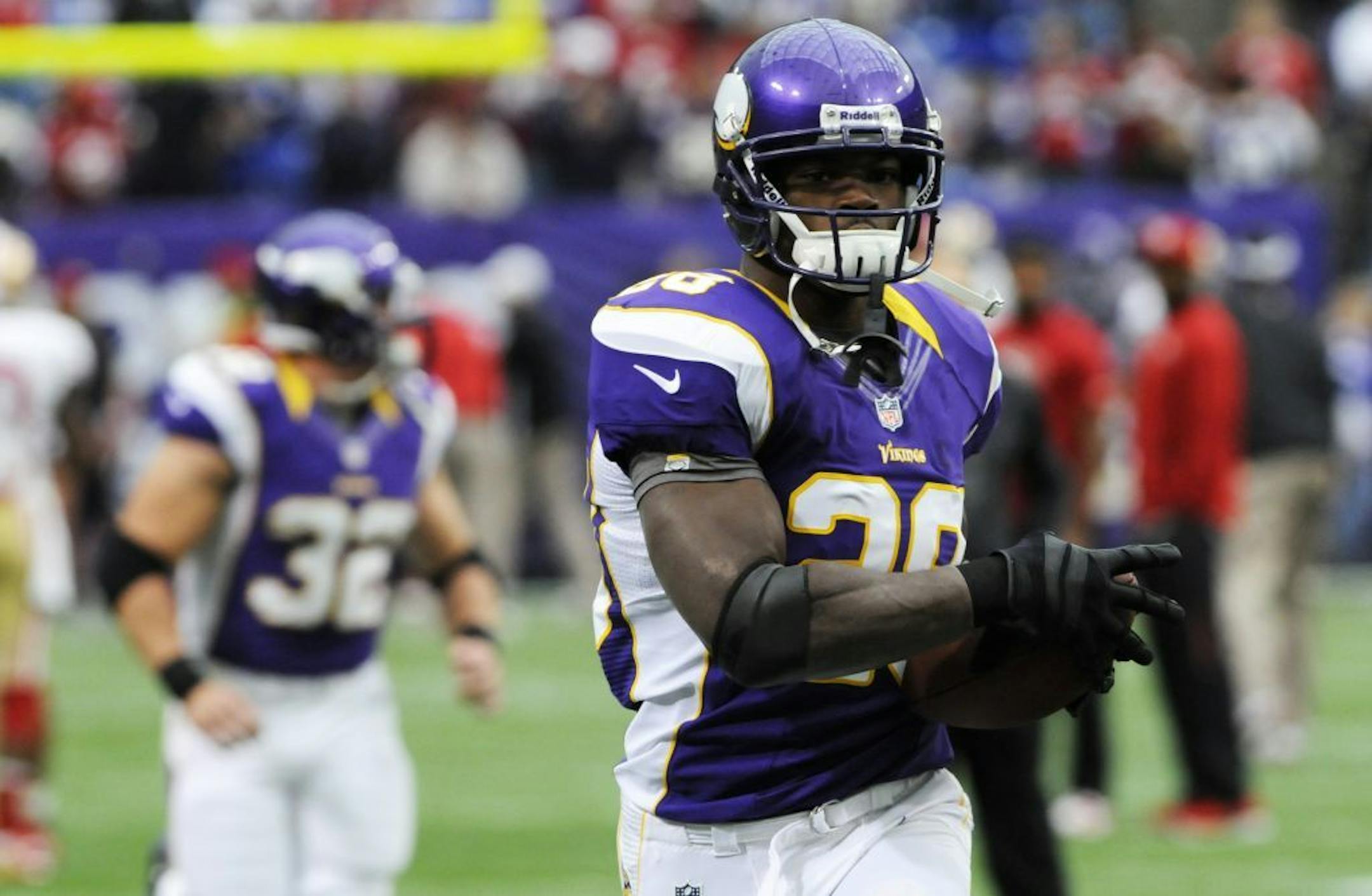 Minnesota Vikings running back Adrian Peterson