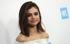 FILE - In this April 27, 2017, file photo, Selena Gomez arrives at WE Day California at the Forum in Inglewood, Calif. Gomez revealed in an Instagram 