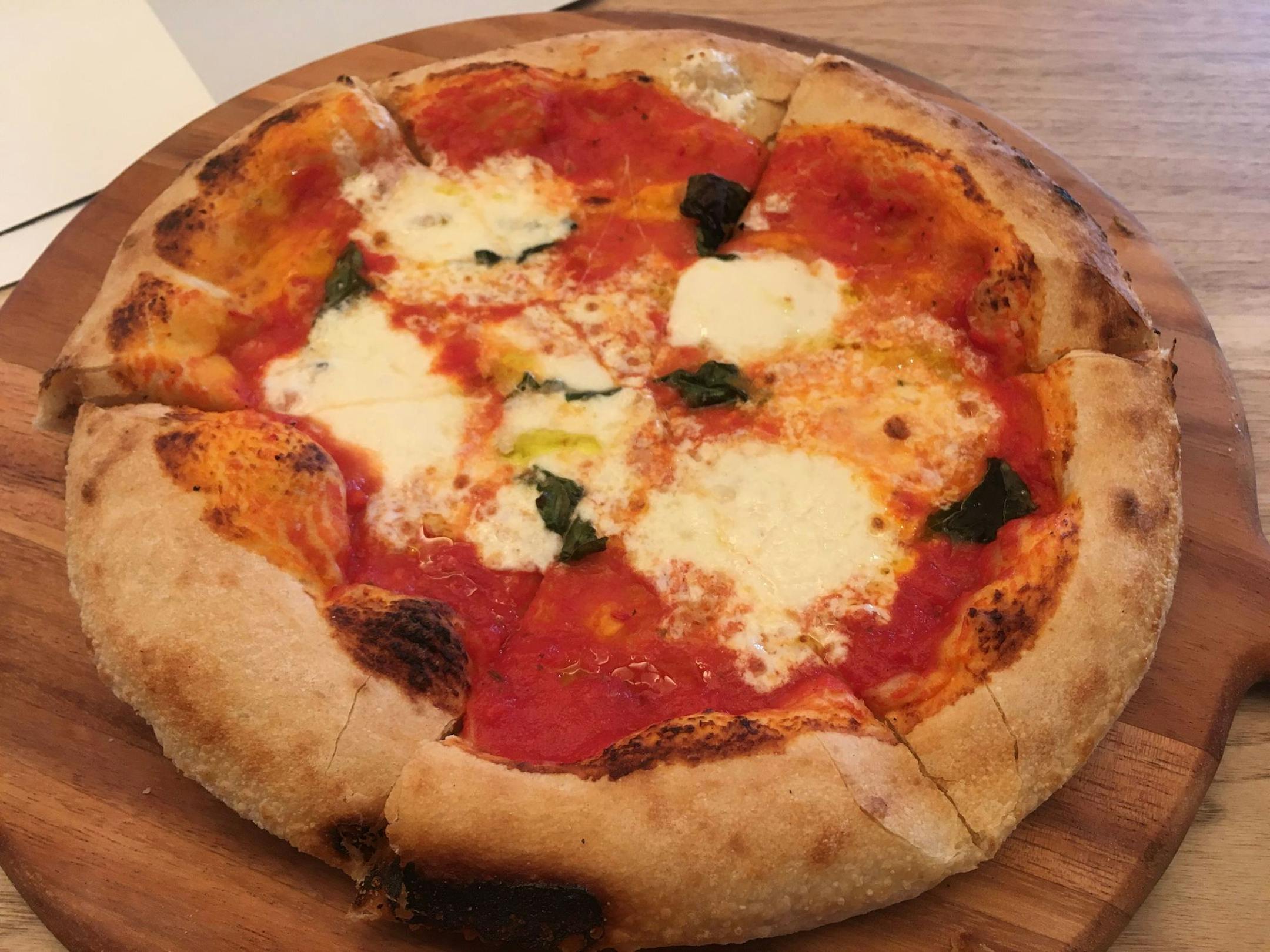 The Napoli pizza at Giulia in the Emery