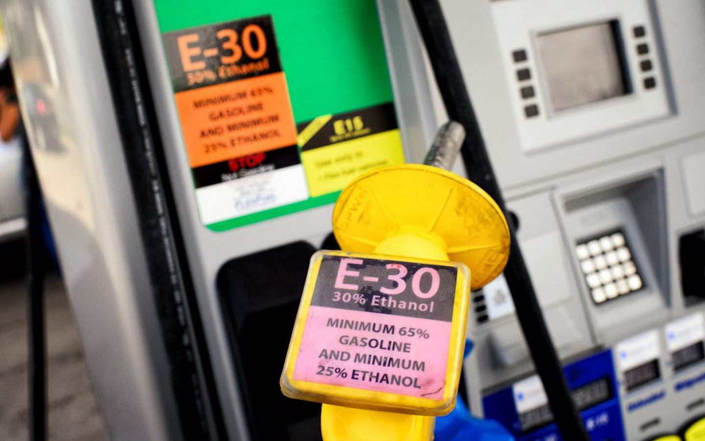 The Penn Avenue Minnoco in South Minneapolis was one of the first stations to sell E-30 and E-15 with a higher percentage of ethanol than most gas in Minnesota. ] GLEN STUBBE * gstubbe@startribune.com Friday September 4, 2015 ***EDS, For a David Shaffer story on Minnoco and E-30, E-15 Not gas price story.