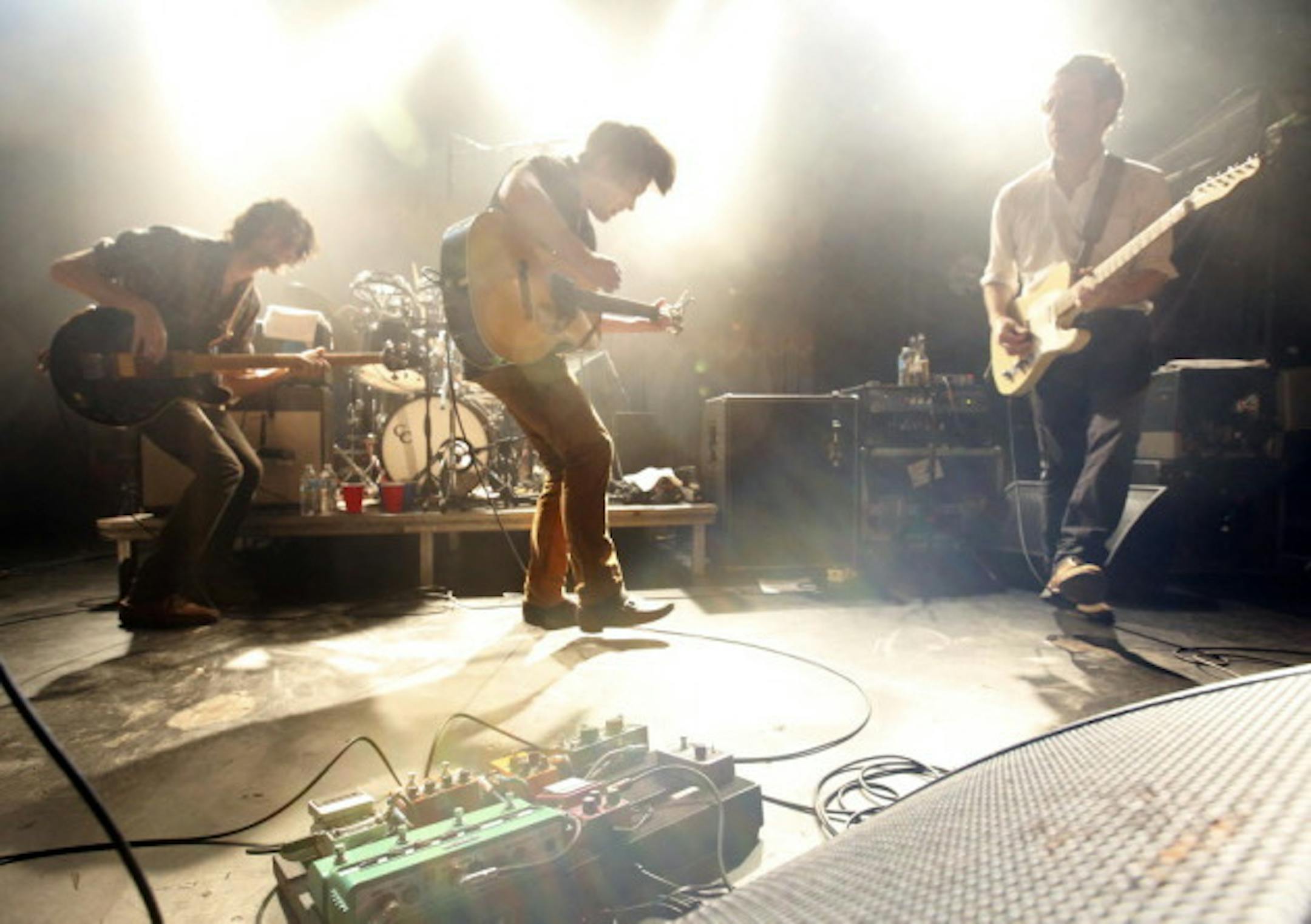 Conor Oberst, center, teamed up with Los Angeles band Dawes at First Avenue on Sunday night. / Carlos Gonzalez, Star Tribune