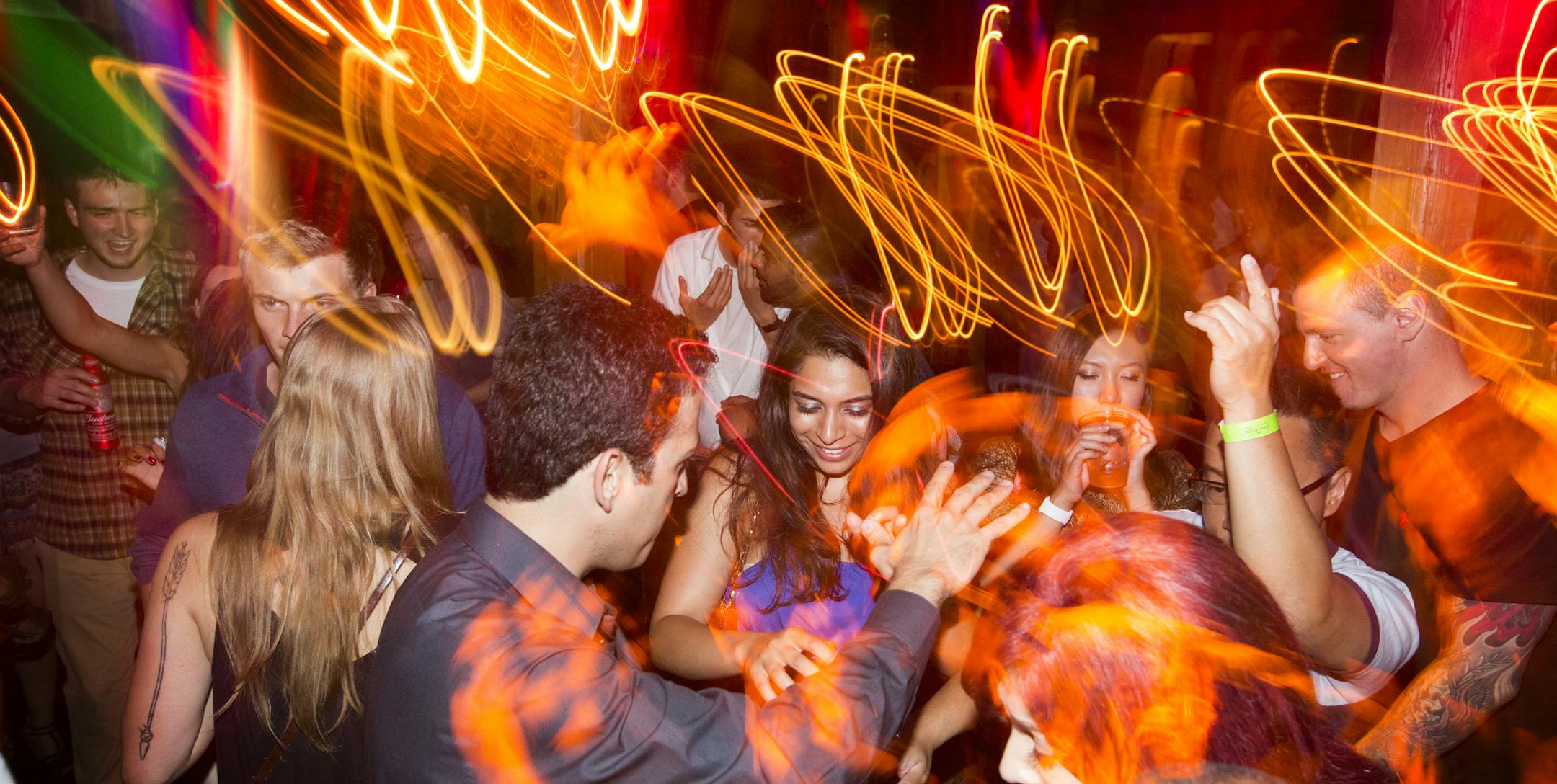 People dance at The Tangiers in the North Loop neighborhood of downtown Minneapolis on Saturday, June 20, 2015. ] LEILA NAVIDI leila.navidi@startribune.com /