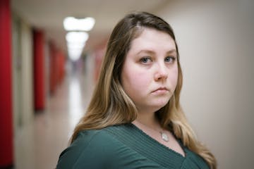 Portrait of Katie Corwin, a Minnesota State graduate who last year filed a sexual misconduct complaint against a Normandale admissions office staffer.