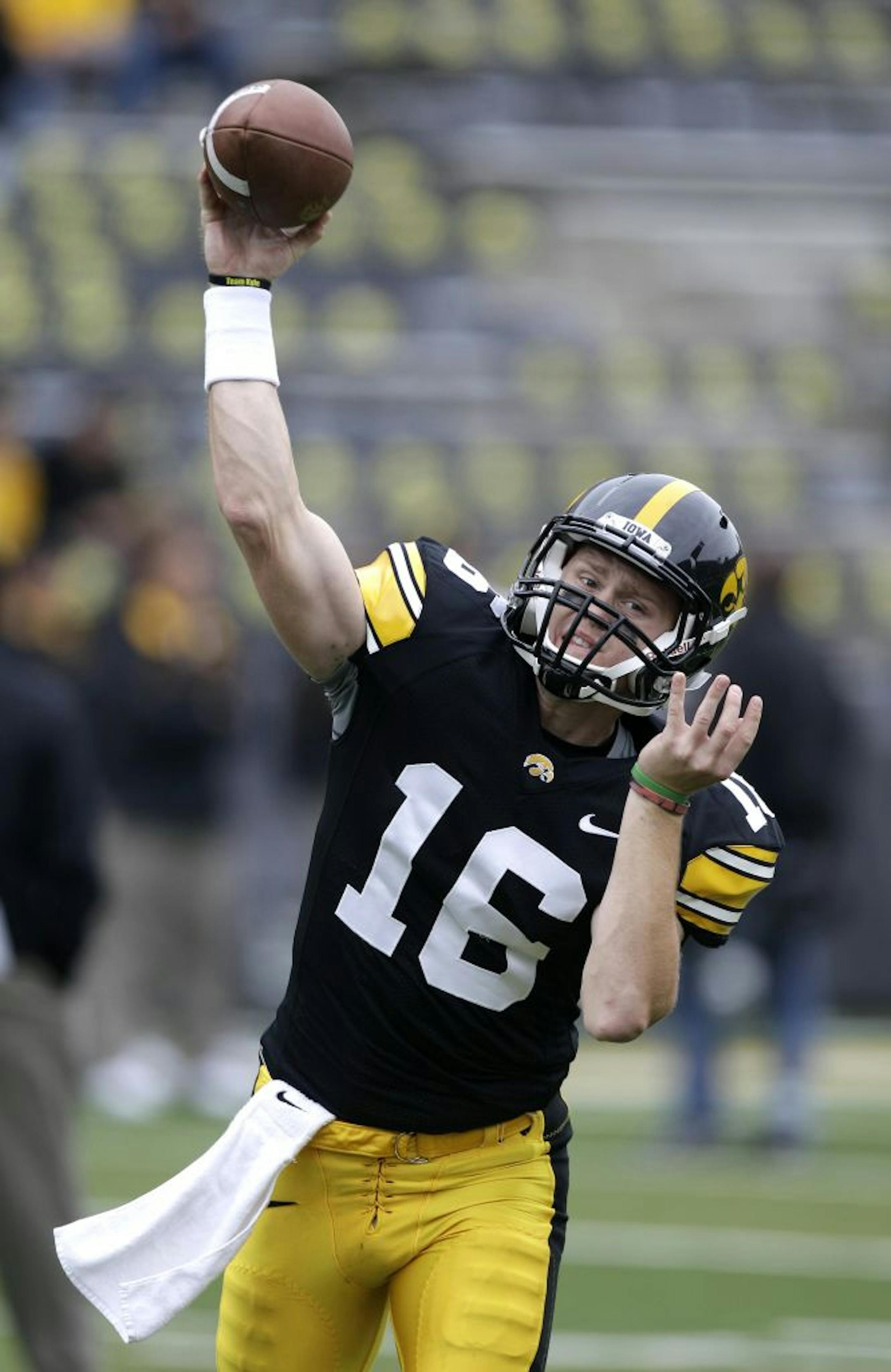 Iowa quarterback James Vandenberg