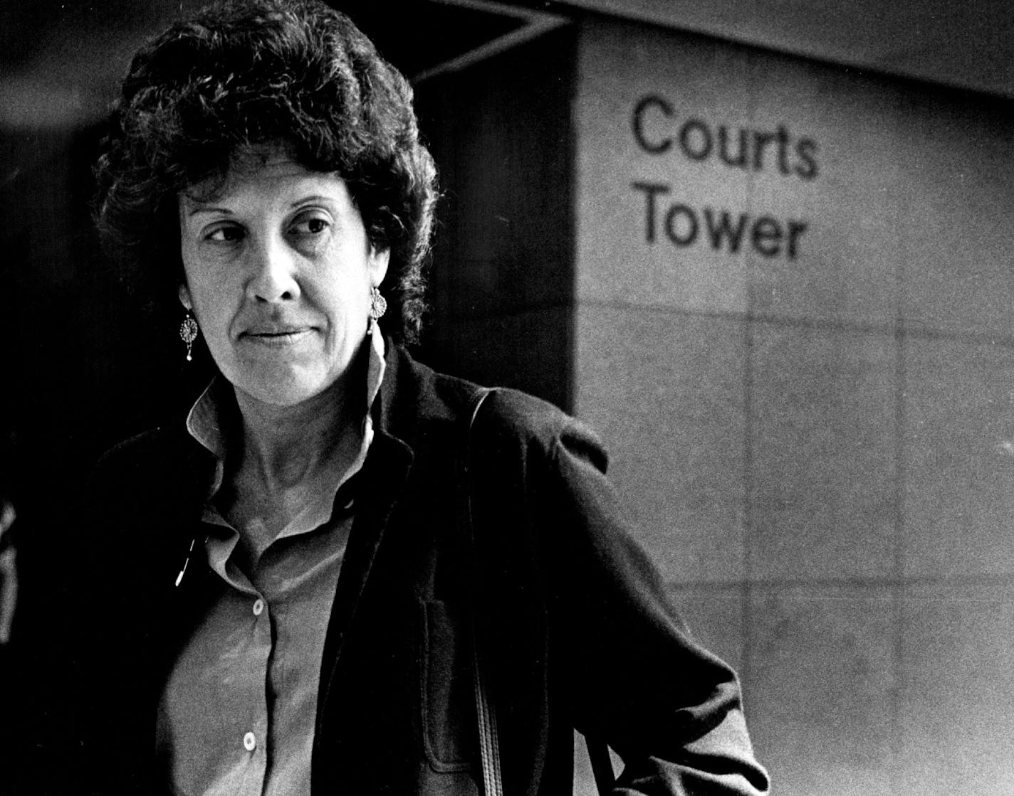 May 12, 1983 Erica Bouza left the Hennepin county Government Center on Wednesday after pleading guilty to a petty misdemeanor stemming from her participation in last month's demonstration at Honeywell. June 3, 1985 Stormi Greener, Minneapolis Star Tribune