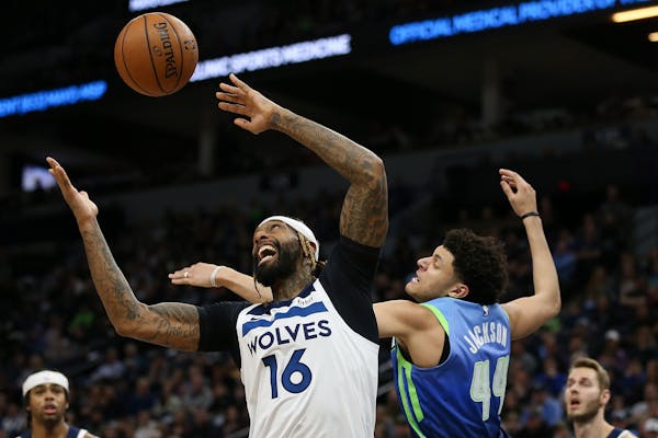 Timberwolves forward James Johnson sometimes gets confused between the terminology his new team uses and what it used to mean from his days with the M