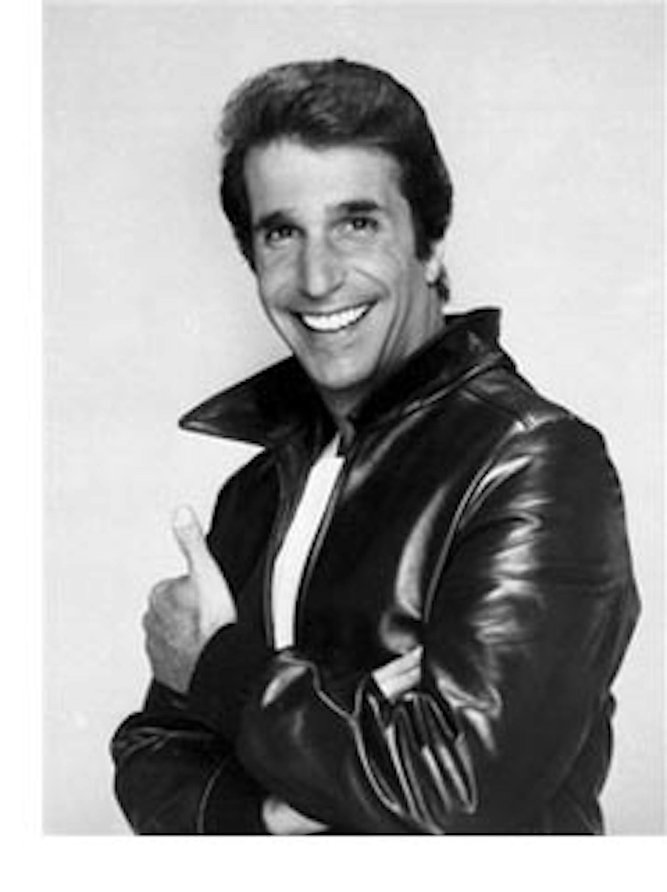 FILE-This file photo from 1984 shows Henry Winkler as "The Fonz". If your TV has hovered even a second on MTV these past few weeks, you've most likely caught the men of the reality show "Jersey Shore" pimping their version of extreme masculinity: big muscles, big tans and big fights. The fellas, all tied together by their Italian-American ancestry, try to pass themselves off as this decade's answer to the Italian stallion. But really, how do they measure up to TV's ultimate Italian lover, Arthur "The Fonz" Fonzarelli of "Happy Days"? (AP Photo/File)