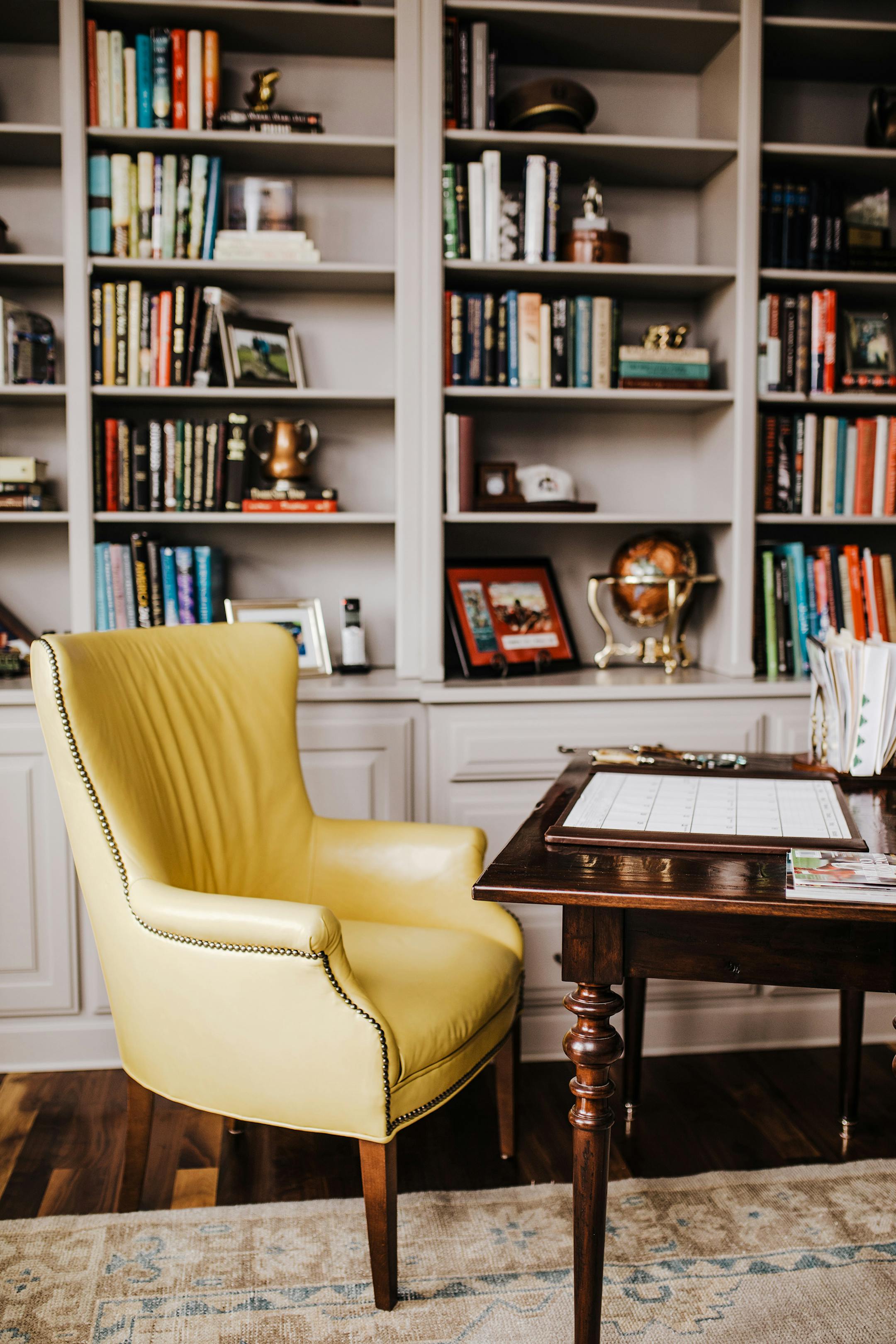 A statement chair is a wonderful spot for a pop of color and energy. (Provided photo/TNS)