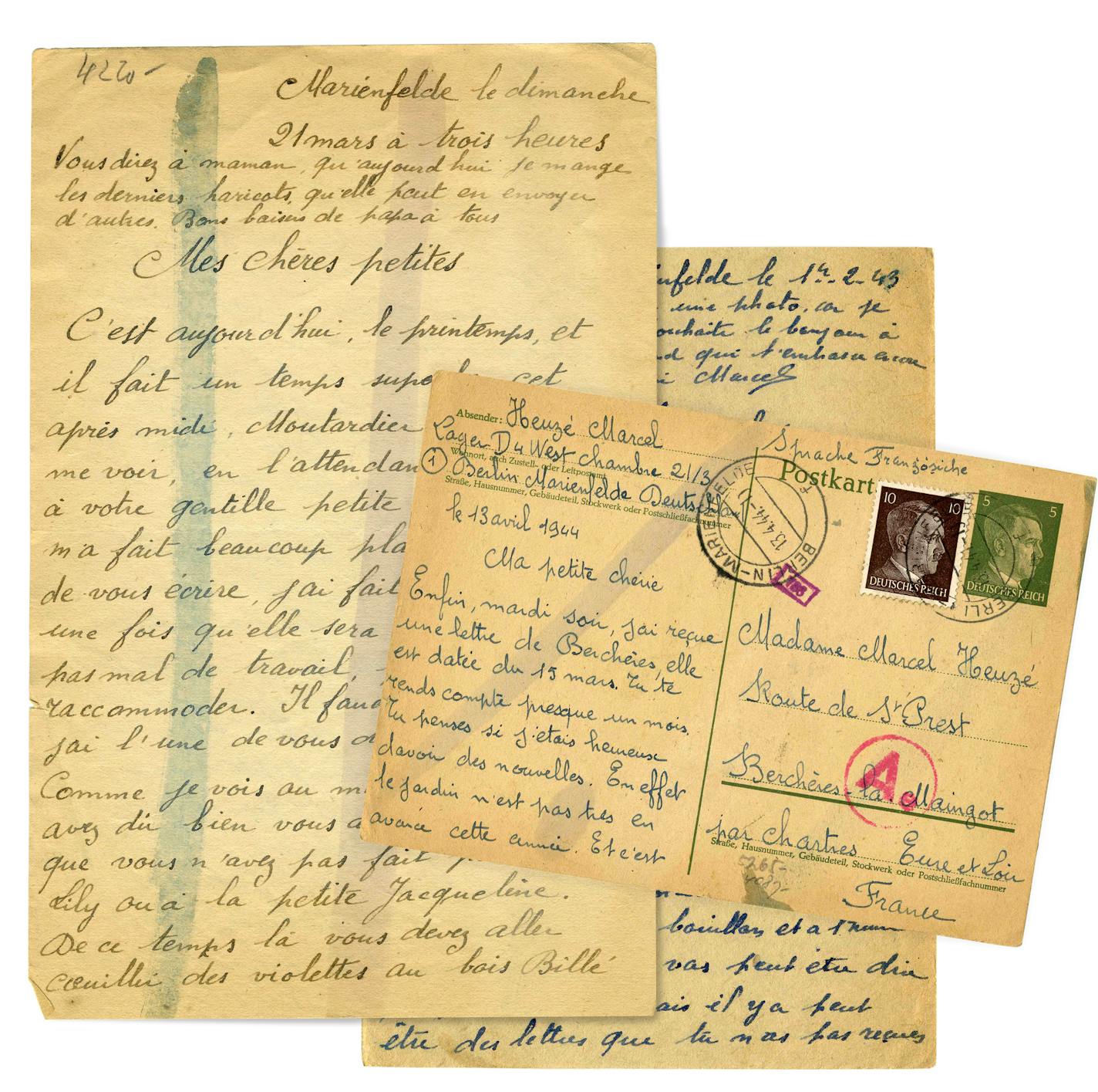 A selection of letters written during World War II from "Marcel's Letters."