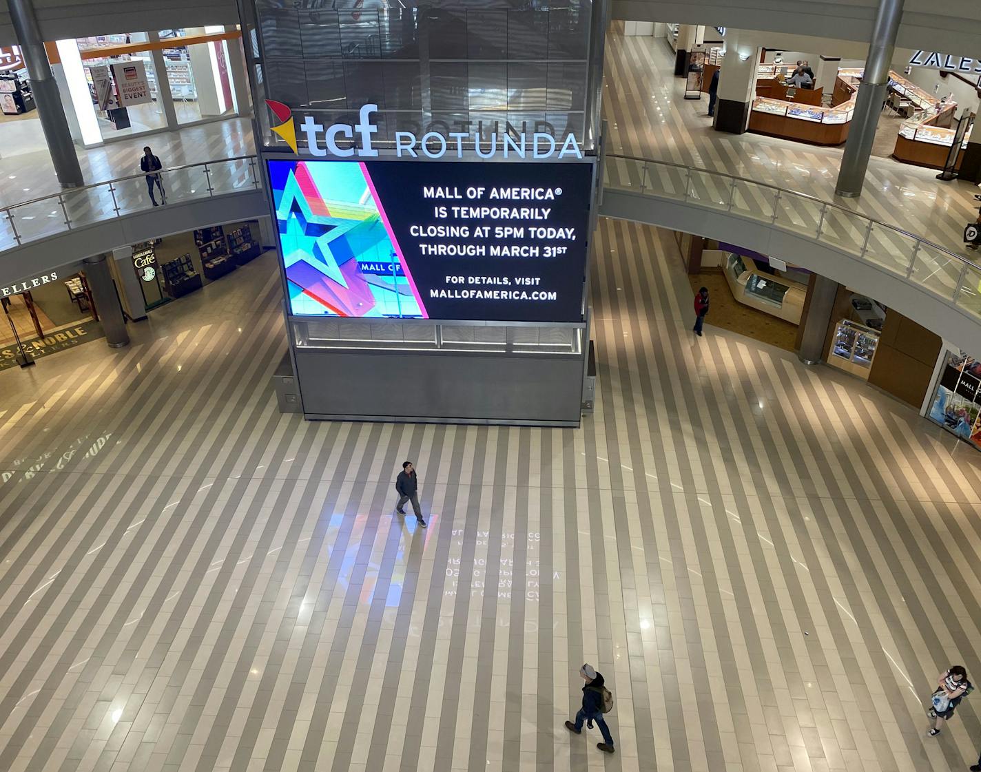 The Mall of America shown in March 2020. (Star Tribune photo) ORG XMIT: MIN2003171505100731