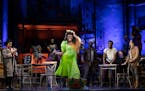 Kimberly Marable sparkles as Persephone in the Broadway tour of “Hadestown,” which runs through Sunday at the Orpheum Theatre in Minneapolis.