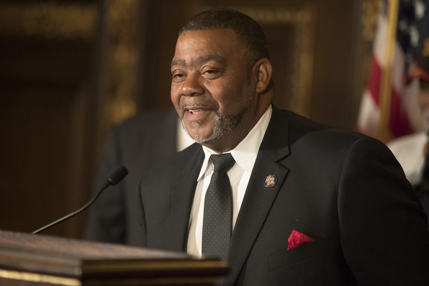 Clarence Castile was appointed to the Board of Peace Officers standards and training . Governor Mark Dayton announced that a $12 million funding for the "Philando Castile Law Enforcement Training Fund" one year after Castile was killed Thursday July 6, in St. Paul, MN. ] JERRY HOLT &#xef; jerry.holt@startribune.com