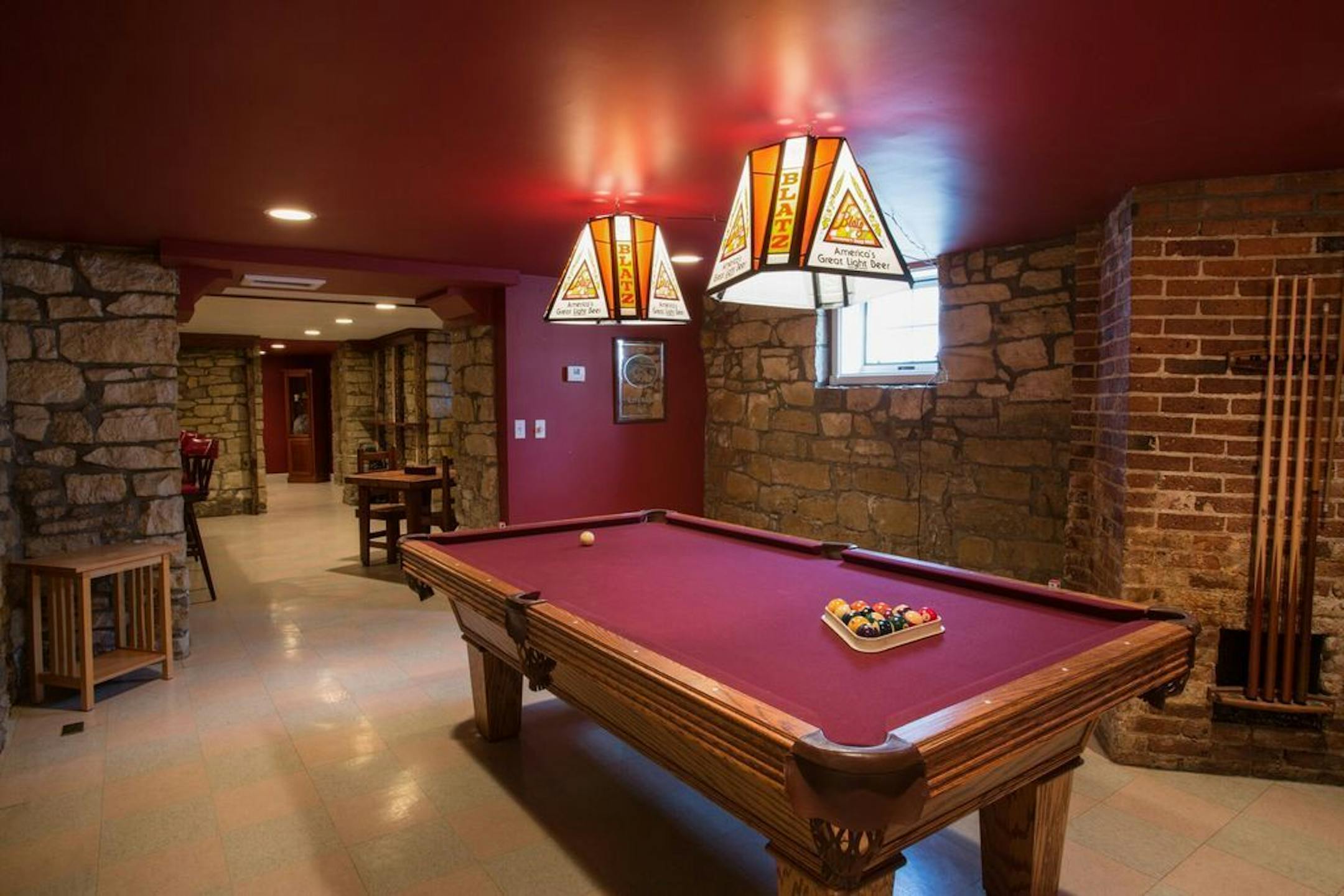 There's room for a pool table in the "speakeasy."