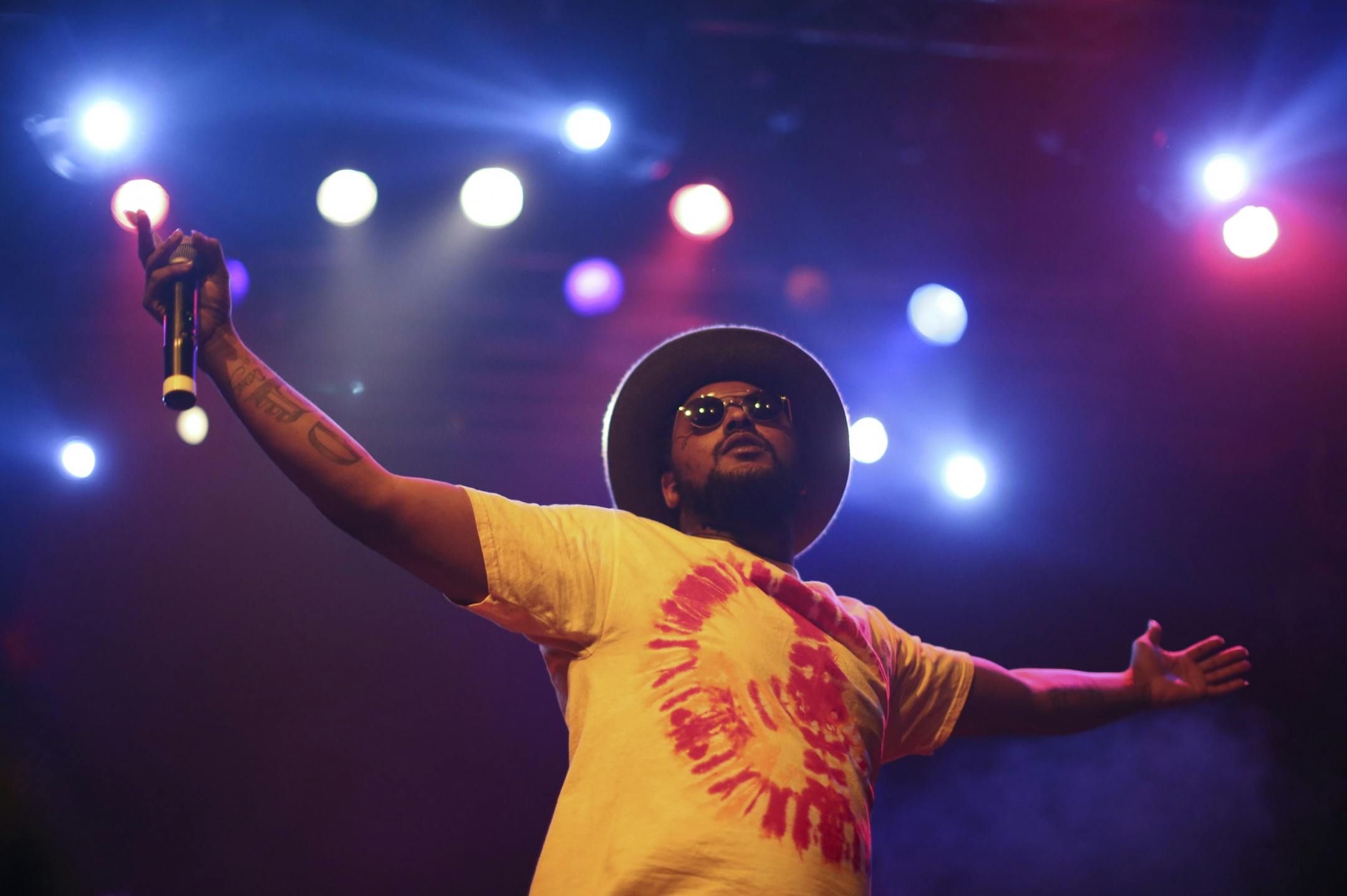 Schoolboy Q performing during the first of his two sold out shows at Mill City Nights in Minneapolis Sunday night.