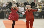 Minnie Mouse and Mickey Mouse, shown in 2008.