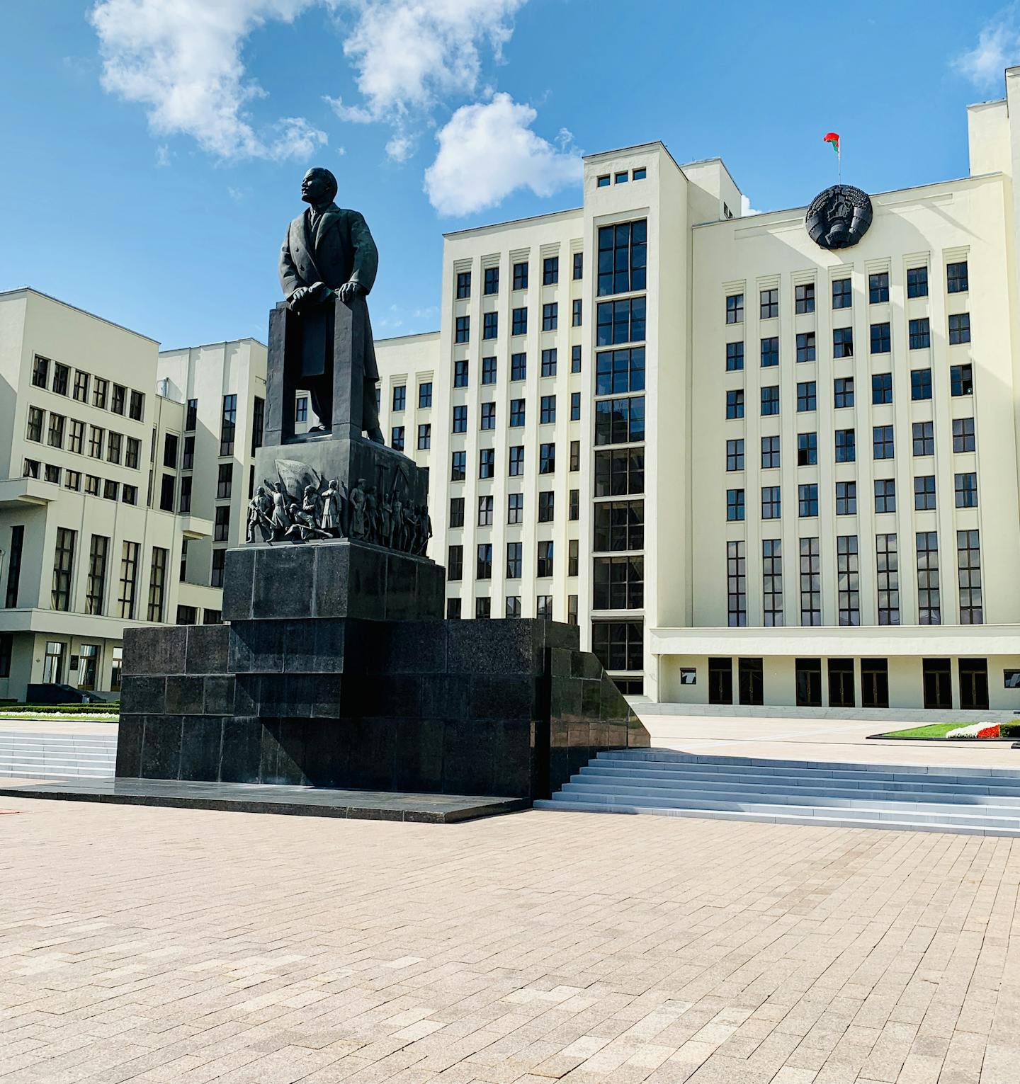 Although the USSR is gone, the giant statue of Vladimir Lenin on Independence Street in Minsk, Belarus, remains. Photo by William Gurstelle, special to the Star Tribune