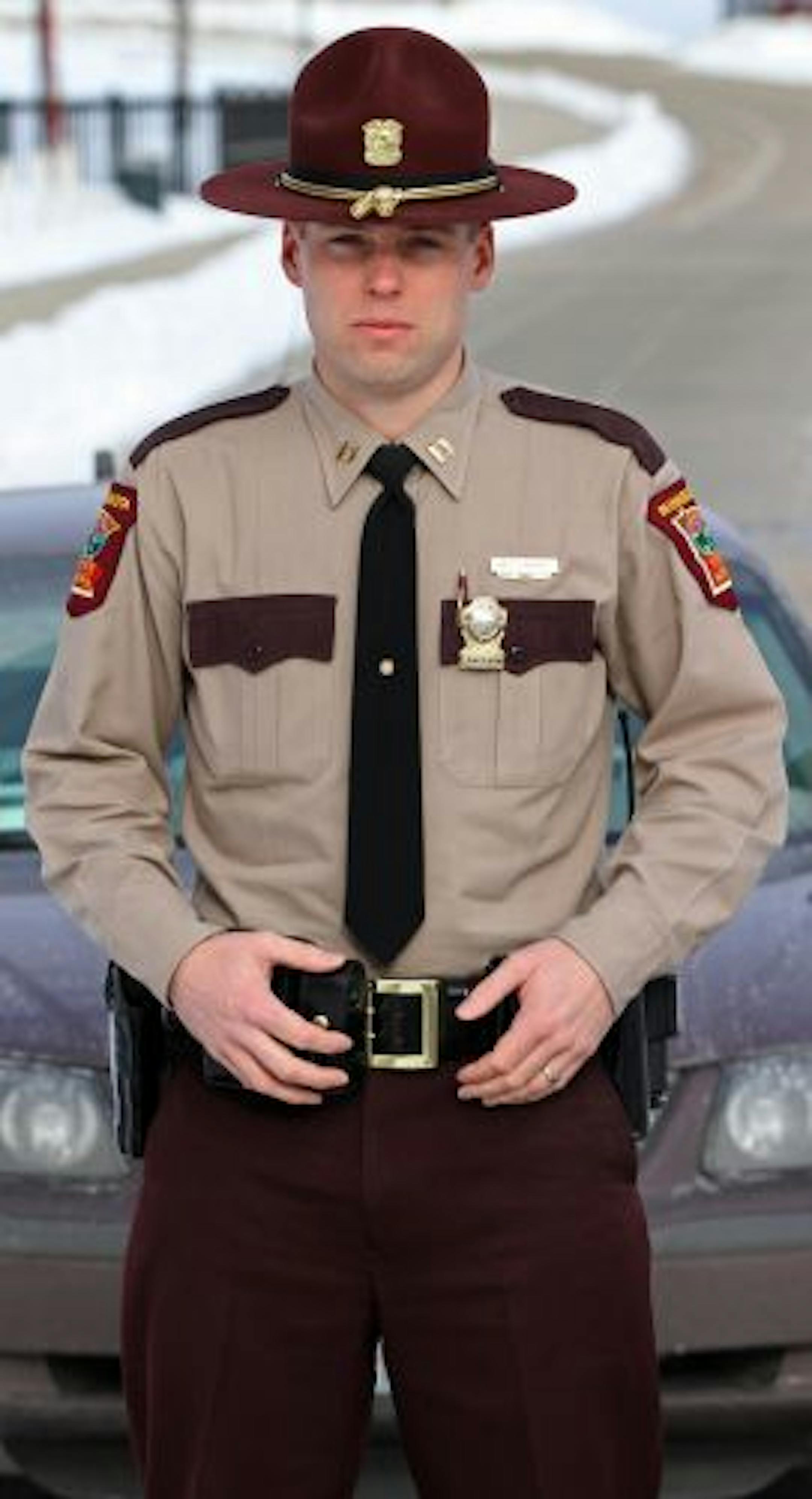 State Patrol Capt. Matt Langer. Patrol uniforms comply with the buy-American statute.