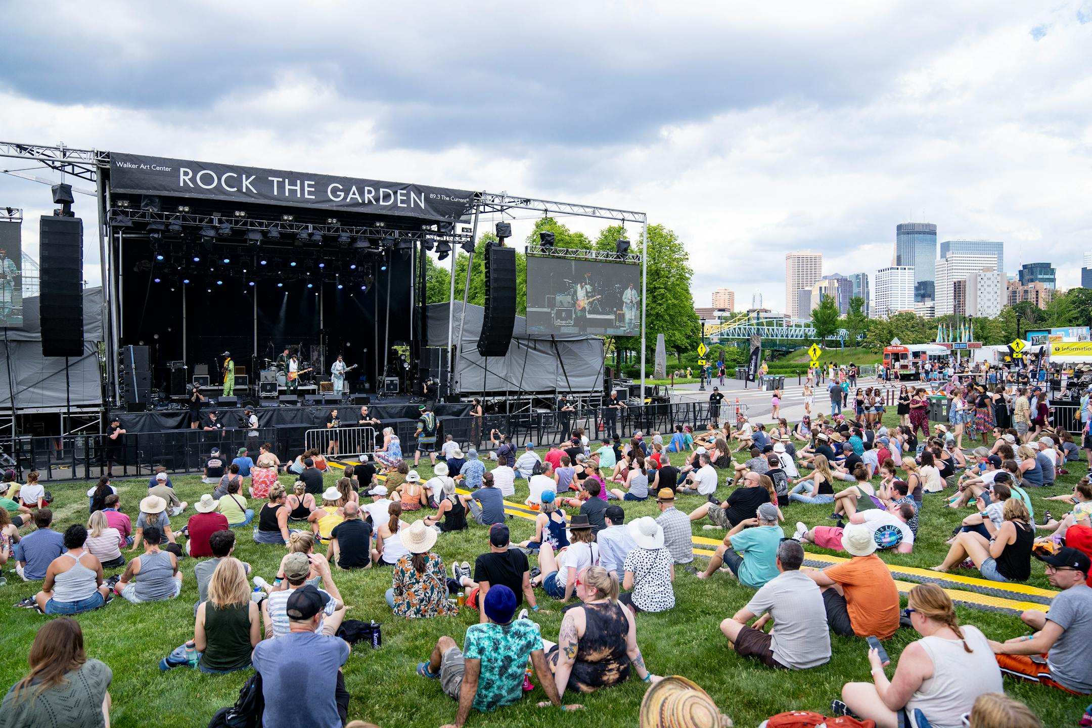 Omara "Bombino" Moctar, lead singer of Bombino, performs during Rock the Garden.