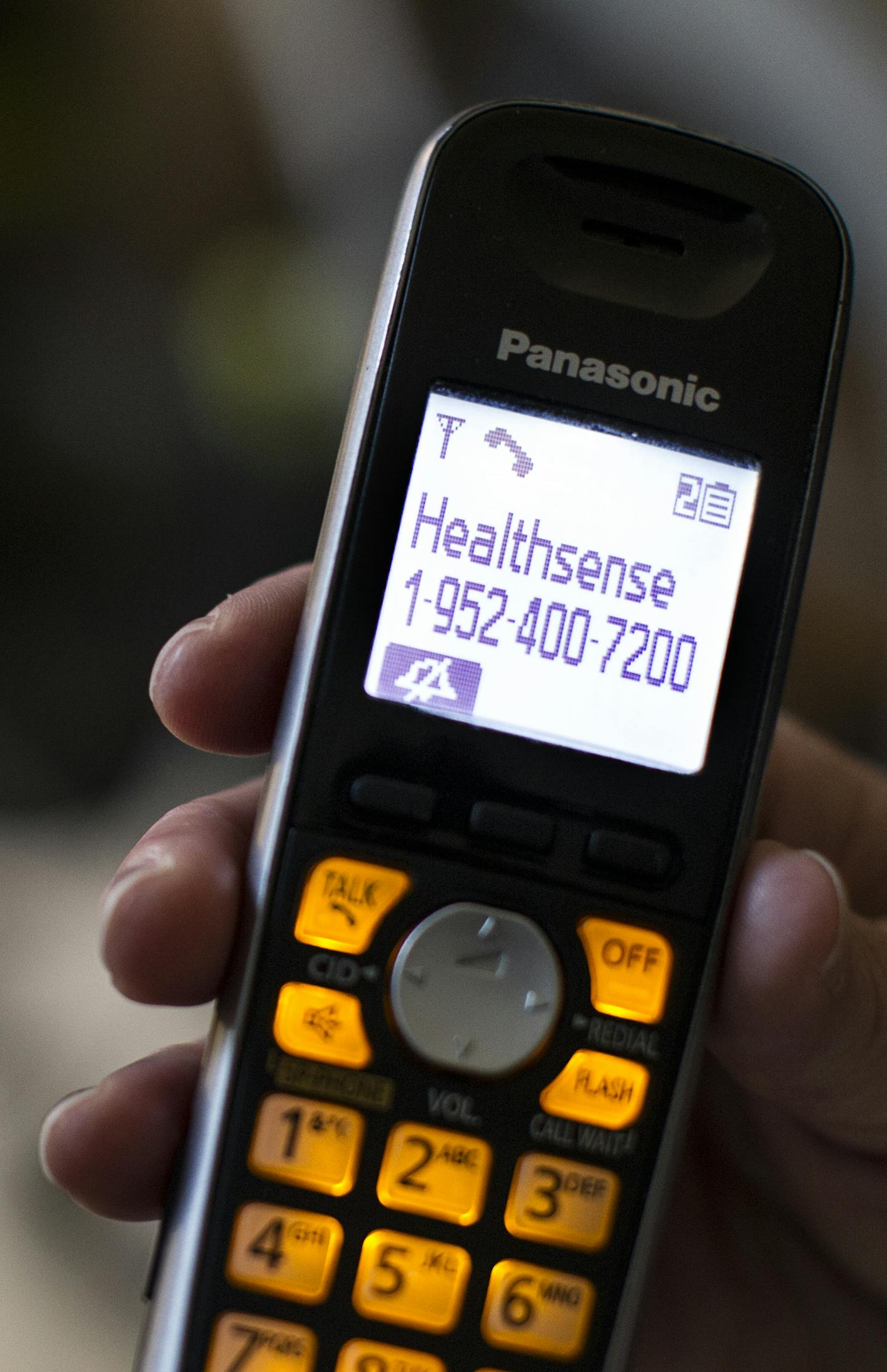 The Healthsense eNeighbor system makes calls to caretakers when motion is detected where patients live. Photographed at the Evans residence in St. Paul December 15, 2015. (Courtney Perry/Special to the Star Tribune)