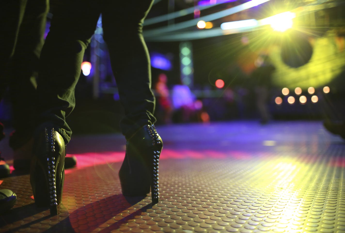 Some local enthusiasts of the "Paris Is Burning" style black gay drag balls of the 1980's are reviving the micro-culture, with its specific attitude, moves, competition categories and language. The Fantasyland Ball was held Sunday night, February 10, 2013 at the Gay 90's in Minneapolis. Some seriously high heels worn by a contestant. ] JEFF WHEELER &#x201a;&#xc4;&#xa2; jeff.wheeler@startribune.com