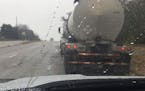 This tanker truck was pulled over on Nov. 4 by a police officer in Eagan who saw the man behind the wheel on his cellphone for at least a quarter-mile