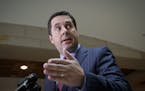 FILE - In this March 22, 2017, file photo, House Intelligence Committee Chairman Rep. Devin Nunes, R-Calif. speaks on Capitol Hill in Washington. Nune