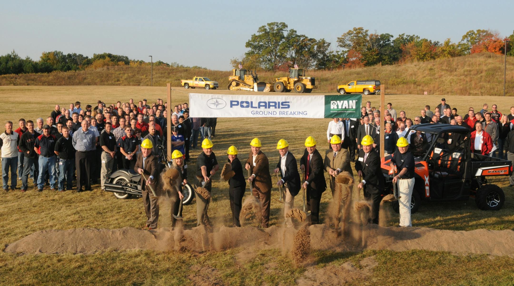 groundbreaking for Polaris facility,