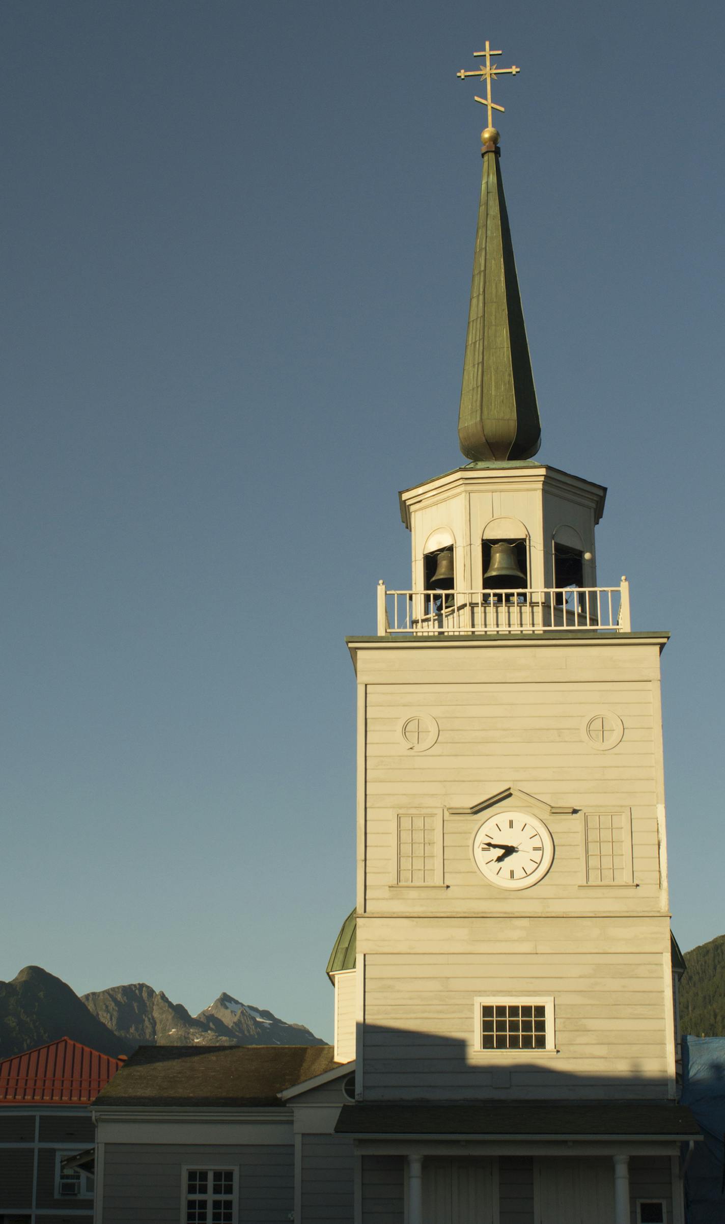 St. Michael&#x2019;s Orthodox Church is in the center of Sitka, built in the nineteenth century by the first Russian settlers. Destroyed by fire in 1966, the cathedral was rebuilt to replicate the original structure. It&#x2019;s green domes and gold crosses are a prominent landmark.