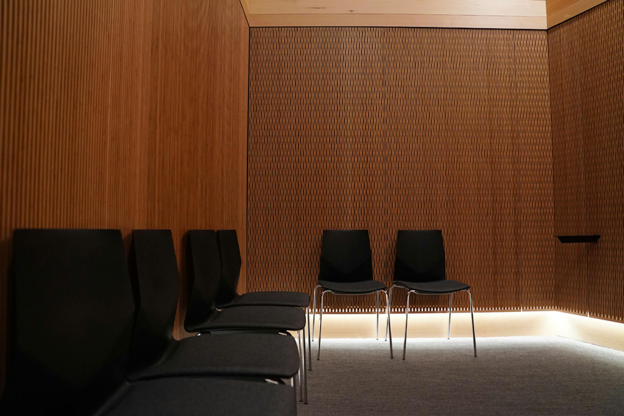 The prayer room allows students and faculty a quiet place for reflection.