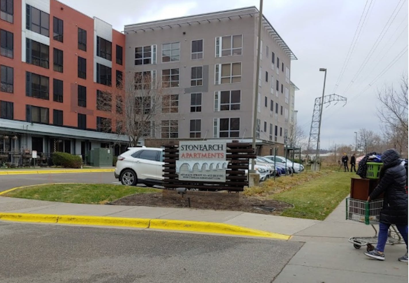 The Stone Arch Apartments are across the street from where the homicide occurred on Saturday, Nov. 16.