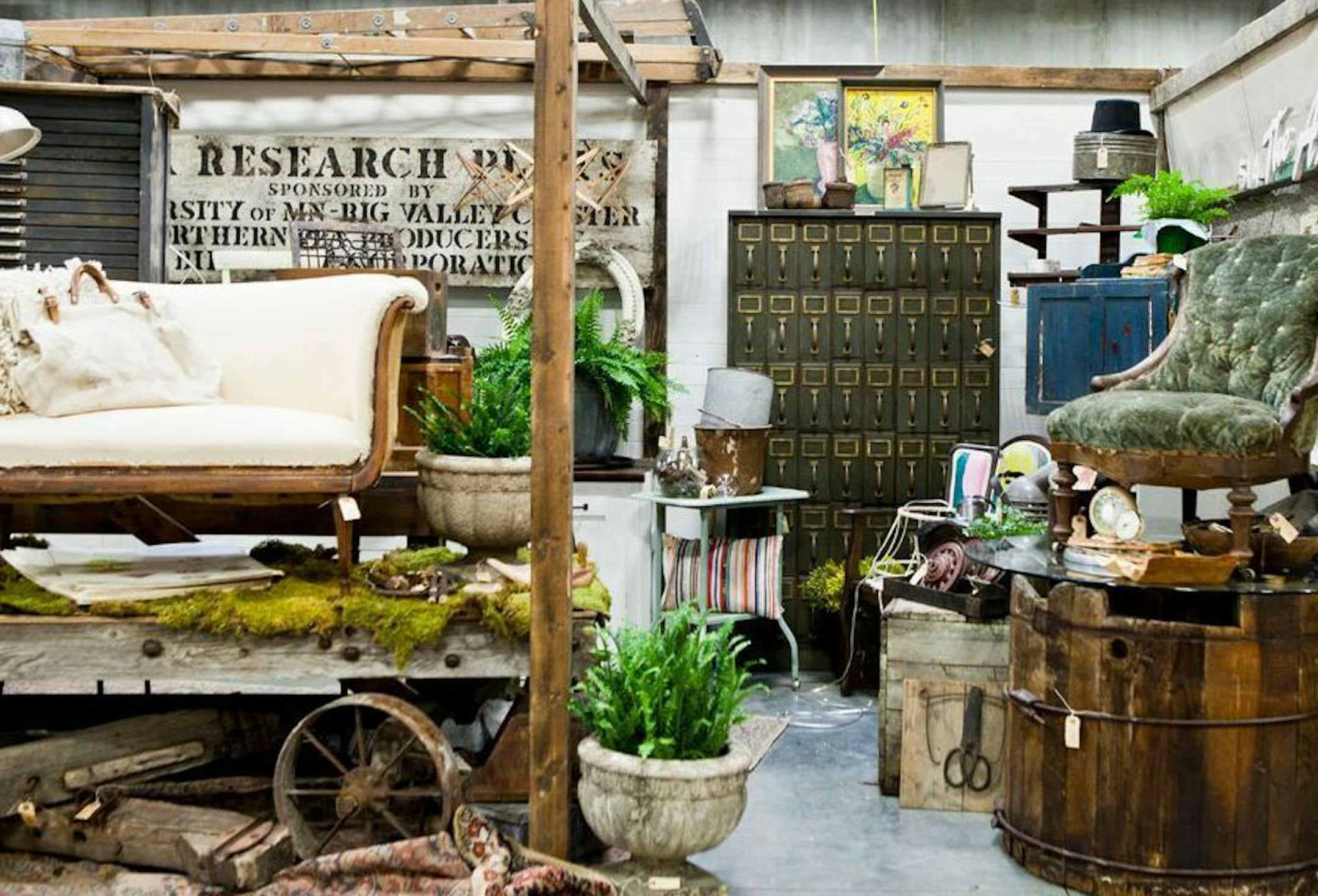 Architectural salvage, vintage furniture and decor by Minnesota Rust, appearing at Junk Bonanza