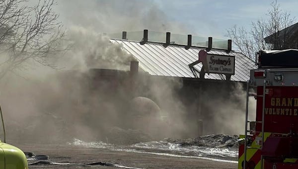 Sydney’s Frozen Custard and Wood-Fired Pizza burned Monday, April 10, in Grand Marais.