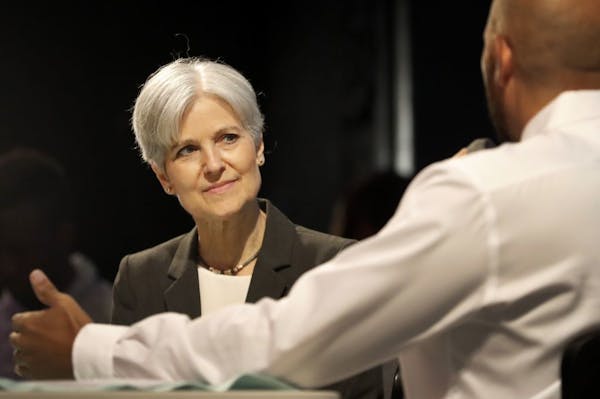 Green Party presidential candidate Jill Stein participated at a community conversation held at the Capri Theater in Minneapolis.